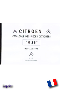 Citroën M35 Catalogue des piÃ¨ces dÃ©tachÃ©es No 575